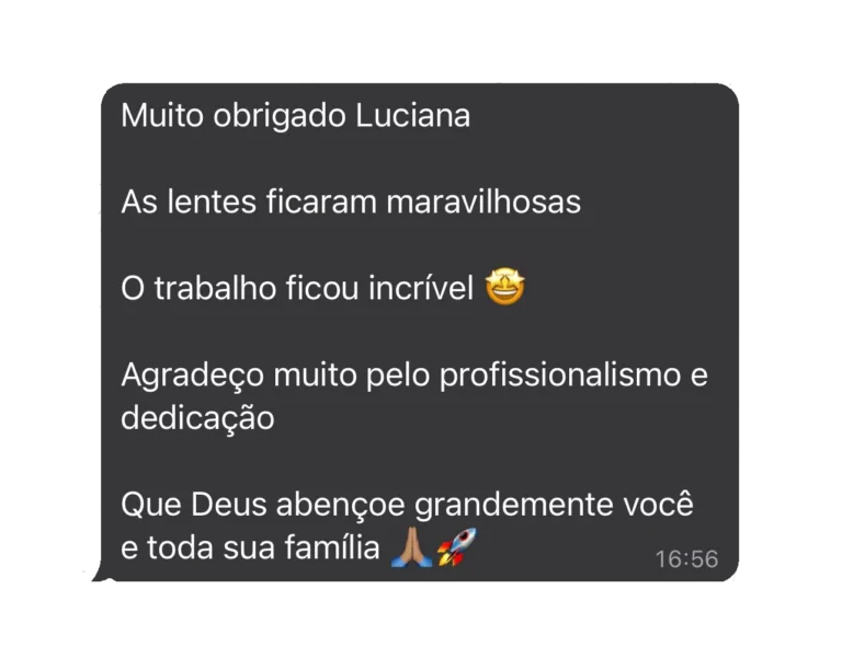 Depoimento 4 de paciente da Dra. Luciana Pedersoli
